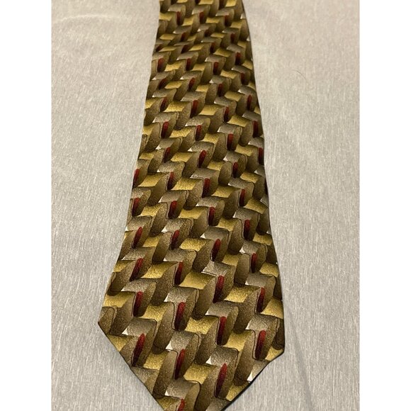 Grateful Dead Handmade Silk Tie Geometric Pattern 1998 Dancing In Her Feet - Picture 1 of 5